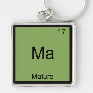 Ma - Volwassen Grappig Chemie Element Symbool T-sh Sleutelhanger