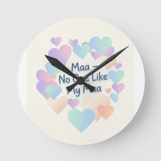 Maa Aucun comme ma Maa - Horloge murale Pastel Hea
