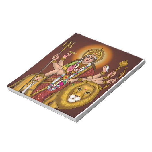 Maa Durga Notepad Notitieblok (Gedraaid)