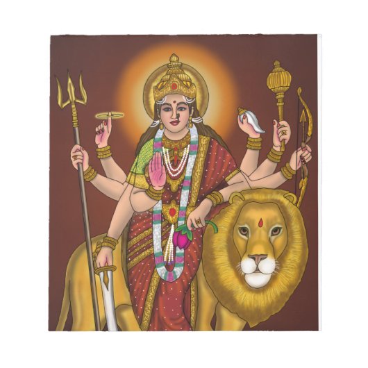 Maa Durga Notepad Notitieblok (Voorkant)