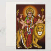Maa Durga Paper Pad Briefpapier (Voorkant / Achterkant)