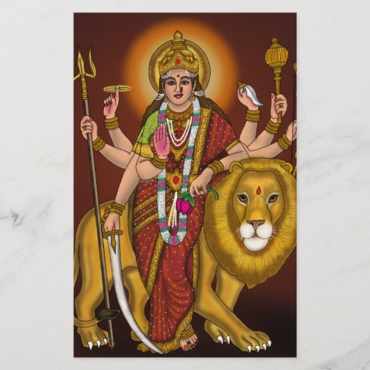 Maa Durga Paper Pad Briefpapier (Voorkant)