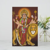 Maa Durga Paper Pad Briefpapier (Staand voorkant)