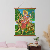 Maa Durga-poster Hangend Wandkleed (Slaapkamer)