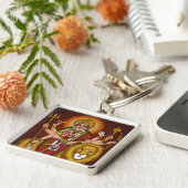Maa Durga Sleutelhanger (Zijkant)