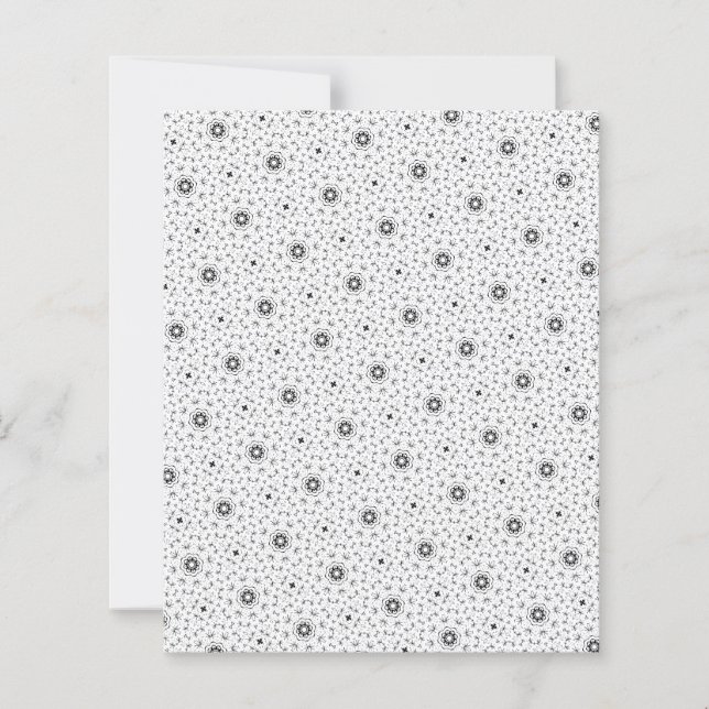 Maacah001 B&W abstracte doodle (Voorkant)