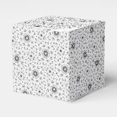 Maacah001 B&W abstracte doodle Bedankdoosjes (Voorkant Zijde)