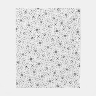 Maacah001 B&W abstracte doodle Fleece Deken