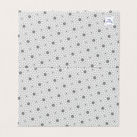 Maacah001 B&W Doodle abstrait (Outside Unfolded)