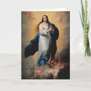 MAADONNA MET ENGELEN RENAISSANCE SCHILDERIJ KAART