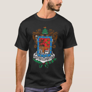 Maag van de wapens Michoacan Officiële Mexico Sym T-shirt