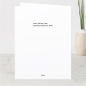 MAAGD AANBIDT SLAPEND CHRISTUSKIND KAART (Achterkant)