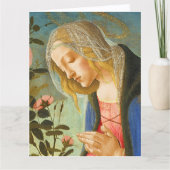 MAAGD AANBIDT SLAPEND CHRISTUSKIND KAART (Voorkant)