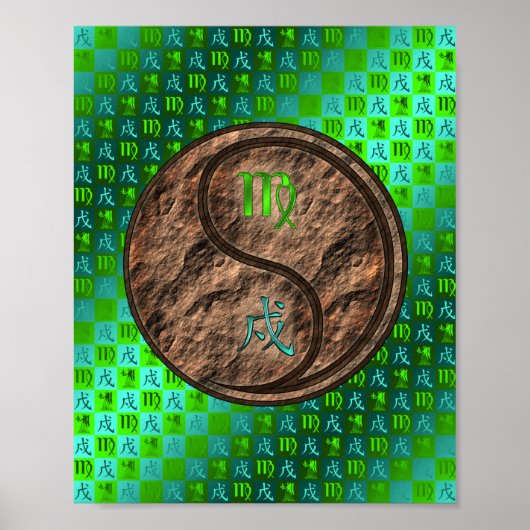 Maagd & Aarde Hond Poster (Voorkant)