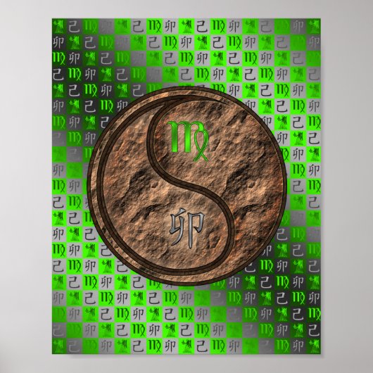 Maagd & Aarde Konijn Poster (Voorkant)