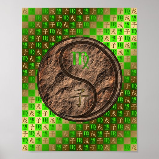 Maagd & Aarde Rat Poster (Voorkant)