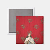 Maagd beeld in een Spaccanapoli-kerk, Napels Magneet (Voorkant / Achterkant)