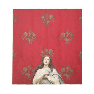 Maagd beeld in een Spaccanapoli-kerk, Napels Notitieblok