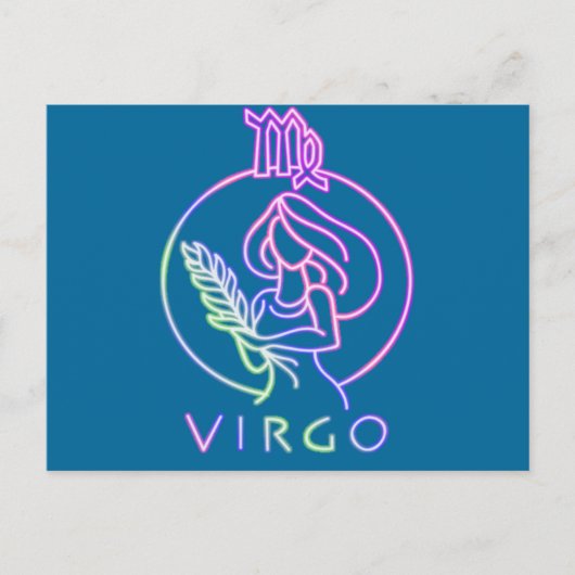 Maagd! Briefkaart (Voorkant)
