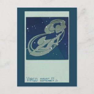 Maagd Constellatie  Zodiac Astrologie Briefkaart