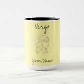 Maagd Constellation Art in minimalistische stijl Mok (Midden)