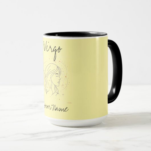 Maagd Constellation Art in minimalistische stijl Mok (Voorkant rechts)