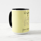 Maagd Constellation Art in minimalistische stijl Mok (Voorkant links)