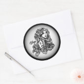 Maagd De Maagd Zodiac Ronde Sticker (Envelop)