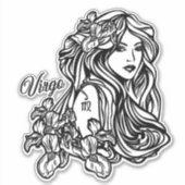 Maagd De Maagd Zodiac Sticker (Voorkant)