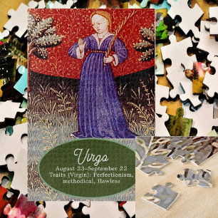 Maagd de Maagd Zodiac teken Verjaardagsfeest Legpuzzel