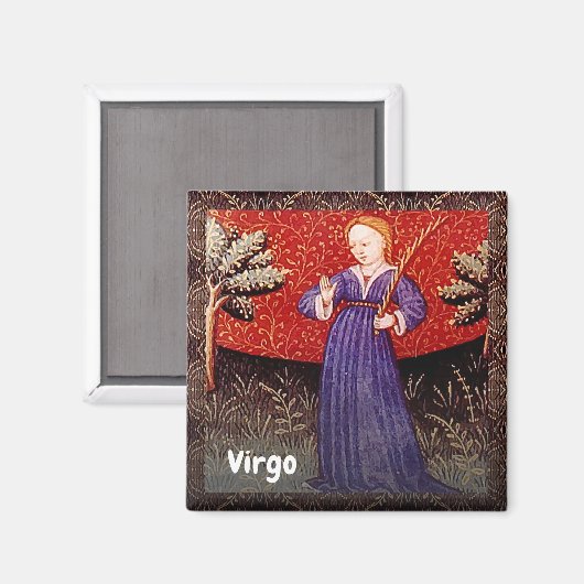 Maagd de Maagd Zodiac teken Verjaardagsfeest Magneet (Voorkant / Achterkant)