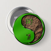 Maagd de Oogstmachine Ronde Button 7,6 Cm (Voorkant /achterkant)