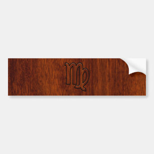 Maagd dierentuin in Mahogany-stijl Bumpersticker