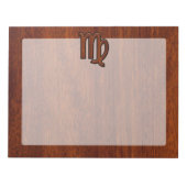 Maagd dierentuin in Mahogany-stijl Notitieblok (Voorkant)