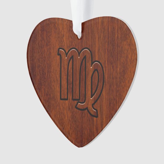 Maagd dierentuin in Mahogany-stijl Ornament (voorkant)