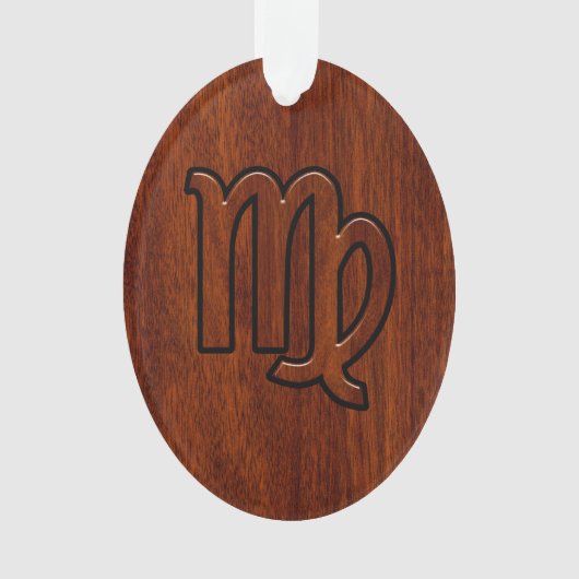 Maagd dierentuin in Mahogany-stijl Ornament (voorkant)