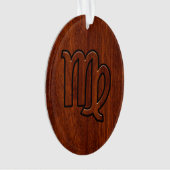 Maagd dierentuin in Mahogany-stijl Ornament (voorkant)