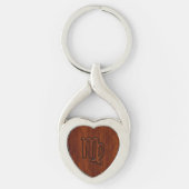 Maagd dierentuin in Mahogany-stijl Sleutelhanger (Voorkant)