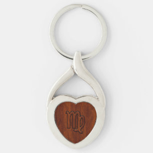 Maagd dierentuin in Mahogany-stijl Sleutelhanger
