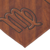 Maagd dierentuin in Rich Mahogany Wood Style Tafelkleed (Gekanteld)