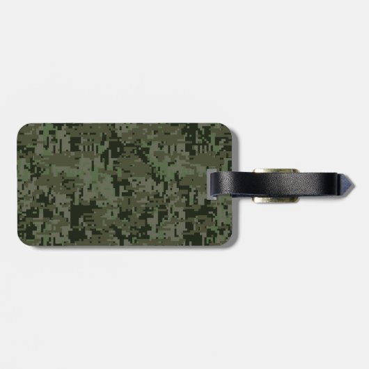 Maagd dierentuin ondertekenen op Groene Digitale C Bagagelabel (Achterkant horizontaal)