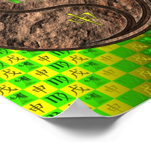 Maagd en Aardaap Poster (Hoek)