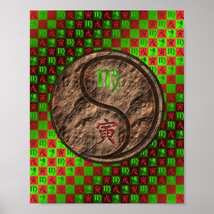 Maagd en aarde tijger poster