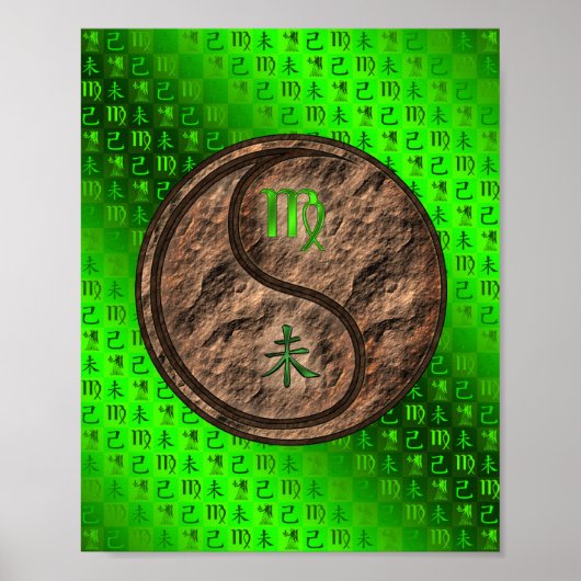 Maagd en aardgeit poster (Voorkant)