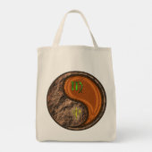 Maagd en houten aap tote bag (Achterkant)