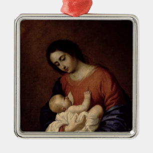 Maagd en kind, 1658 metalen ornament