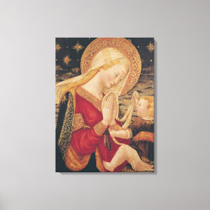 Maagd en kind 2 canvas afdruk
