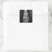 Maagd en kind in Majestd, uit Forez Vierkante Sticker (Tas)