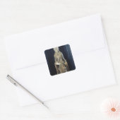 Maagd en kind in Majestd, uit Forez Vierkante Sticker (Envelop)