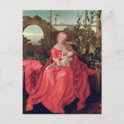 Maagd en kind 'Madonna met de Iris', 1508 Briefkaart (Voorkant)